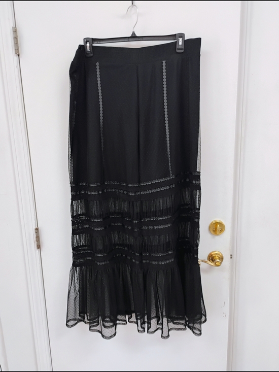 torrid Dresses & Skirts - Torrid Black Swiss Dot Mesh Tiered Maxi Skirt Size 3 NWOT